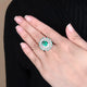 Nano Emerald Vintage Cocktail  Ring