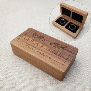 Wooden Wedding Ring Box