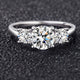 1.0CT 6.5mm Double Halo Diamond Ring