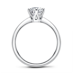 1.0CT D Color Moissanite Lab Grown Diamond Ring