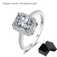 2CT Radiant Cut Moissanite Diamond Ring