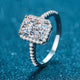 2CT Radiant Cut Moissanite Diamond Ring