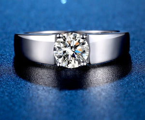 1CT Moissanite Diamond Ring