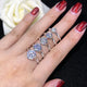 3 Carat Solitaire Moissanite Lab Grown Diamond Ring
