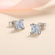 Princess Cut 1.2/2CT Moissanite Stud Diamond Earrings