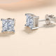 Princess Cut 1.2/2CT Moissanite Stud Diamond Earrings