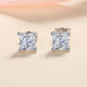 Princess Cut 1.2/2CT Moissanite Stud Diamond Earrings