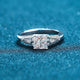 Princess Cut 100% Moissanite Diamond Ring
