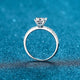 1 Carat Princess Cut Moissanite Ring