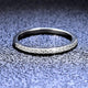 Sterling Silver Moissanite Diamond Ring