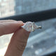 White Gold Radiant Cut 3ct Moissante Ring