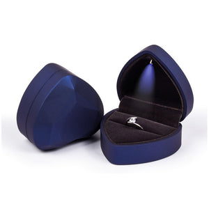 Heart-shaped LED Wedding Ring Box