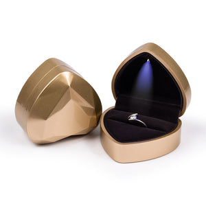 Heart-shaped LED Wedding Ring Box