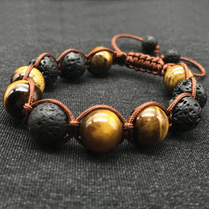 Black Volcanic Lava Stone Bracelets