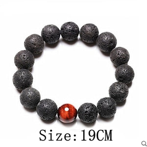 Black Volcanic Lava Stone Bracelets