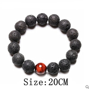 Black Volcanic Lava Stone Bracelets