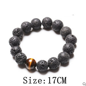 Black Volcanic Lava Stone Bracelets